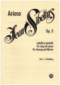 Arioso op.3 fr Gesang und Klavier (dt/finn)