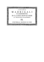 Madrigali e canzonette libro nono per 2 e 3 voci (e bc)