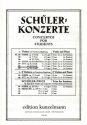 Schlerkonzert d-moll op.65 fr Violine und Klavier (1.- 5. Lage)