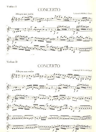 Concerto G-Dur fr Flte und Orchester Stimmenset (3-3-2-3 + 2 Hrner in G)
