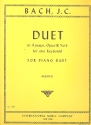 Duet A major op.18,5 for keyboard for piano duet