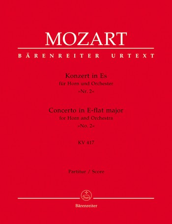 Konzert Es-Dur KV417 fr Horn und Orchester Partitur