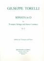 Sinfonia D-Dur G3 fr Trompete, Streicher und Bc fr Trompete und Klavier