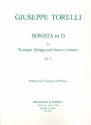 Sinfonia D-Dur G3 fr Trompete, Streicher und Bc fr Trompete und Klavier