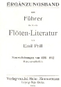 Fhrer durch die Flten-Literatur Ergnzungsband Neuerscheinungen 1898-1912