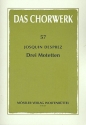3 Motetten zu 4-6 Stimmen Partitur 