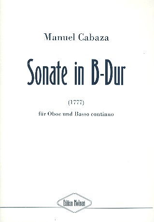 Sonate B-Dur fr Oboe und Bc