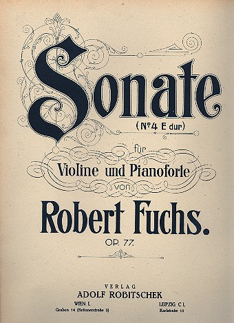 Sonate E-Dur Nr.4 op.77 fr Violine und Klavier