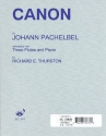 Canon for 3 flutes and piano score and parts