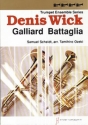 Galliard Battaglia für 4 Trompeten Partitur und Stimmen