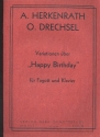 Variationen ber Happy Birthday fr Fagott und Klavier