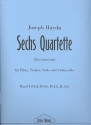 6 Quartette Band 1 (Nr.1-3) fr Flte und Streichtrio Partitur und Stimmen
