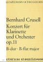 Konzert B-Dur op.11 fr Klarinette und Orchester Partitur