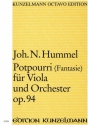 Potpourri op.94 mit Fantasie fr Viola und Orchester Partitur