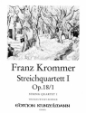 Streichquartett op.18/1  Stimmen