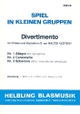 Divertimento fr 2 Flten und Klarinette Partitur und Stimmen