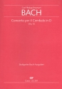 Concerto D-Dur WQ18 fr Cembalo und Streicher Partitur