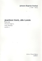 Jauchzet Gott alle Lande fr Sopran (Chor unisono), 2 Violinen und Bc
