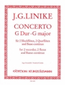 Concerto G-Dur fr 2 Blockflten, 2 Flten und Bc Stimmen