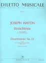 Divertimento G-Dur Nr.32 Hob.V:G3 fr 2 Violinen und Violoncello Partitur und Stimmen