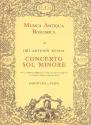Konzert g-Moll fr Cembalo und Streicher Partitur und 6 Stimmen