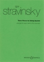 Drei Stcke fr Streichquartett fr Klavier 4-hndig