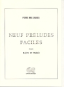 9 prludes faciles pour flte et piano