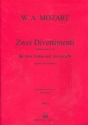 2 Divertimenti nach KV439b fr 2 Violen und Violoncello