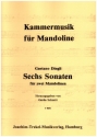 6 Sonaten fr 2 Mandolinen Spielpartitur mit Faksimile