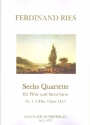 Quartett C-Dur op.145,1 fr Flte und Streichtrio Partitur und Stimmen