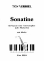 Sonatine für Saxophon (S/T) oder Klarinette und Klavier