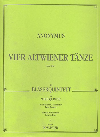 4 Altwiener Tnze fr Flte, Oboe, Klarinette, Horn und Fagott