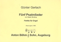 5 Psalmlieder von Caspar Ulenberg (Partita) fr Orgel