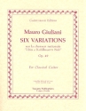 6 Variations sur la chanson nationale I bin a Kohlbauern Bub op.49 for guitar