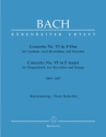 Concerto F-Dur Nr.6 BWV1057 fr Cembalo, 2 Blockflten und Streicher fr Cembalo, 2 Blockflten und Klavier