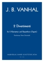 2 Divertimenti fr 2 Klarinetten und Fagott Partitur und Stimmen