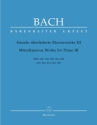 Einzeln berlieferte Klavierwerke Band 3  BWV992, 993, 989, 963, 820, 823, 832, 833, 822, 998