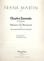 4 Sonnets pour mezzo-soprano, flute, alto et violoncelle pour chant et piano