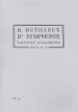 Symphonie no.2 pour orchestre partition miniature