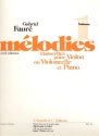 Mlodies vol.1 pour violon (violoncelle) et piano