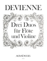 3 Duos fr Flte und Violine Stimmen