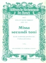 Missa secuni toni fr Soli, Chor, 2 Violinen und Bc Partitur