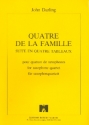 Quatre de la famille Suite en 4 tableaux pour quatuor de saxophones partition et 4 parties