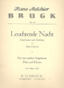 Leuchtende Nacht op.18 fr Gesang (mittel), Flte und Klavier