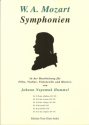 Sinfonie D-Dur Nr.38 KV504 fr Flte, Violine, Violoncello und Klavier Partitur und Stimmen