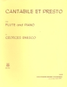 Cantabile et presto for flute and piano