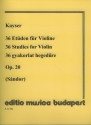 36 Etden op.20 fr Violine