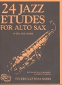 24 Jazz Etudes (+CD) for alto saxophone