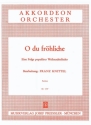O du frhliche Eine Folge populrer Weihnachtslieder fr Akkordeonorchester Partitur