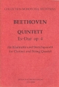 Quintett Es-Dur op.4 fr Klarinette und Streichquartett Partitur und Stimmen